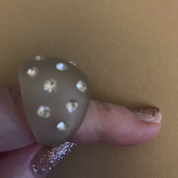 Marc Jacobs Jewelry - Marc Jacobs lucite ring 8 1/2 new w/crystals fun Marc Jacobs Jewelry - Marc Jacobs lucite ring 8 1/2 new w/crystals fun
